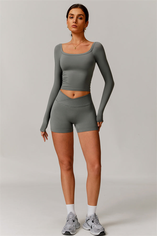 The Vivid Long Sleeve Crop Top