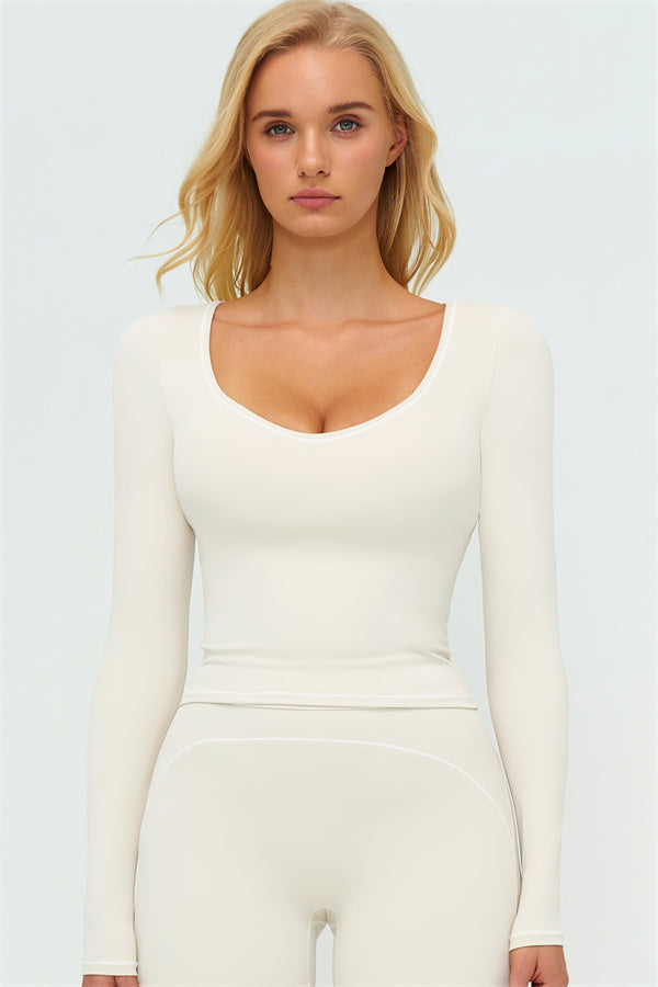 The Amara Long Sleeve T-shirt Shorts 2-Piece Set