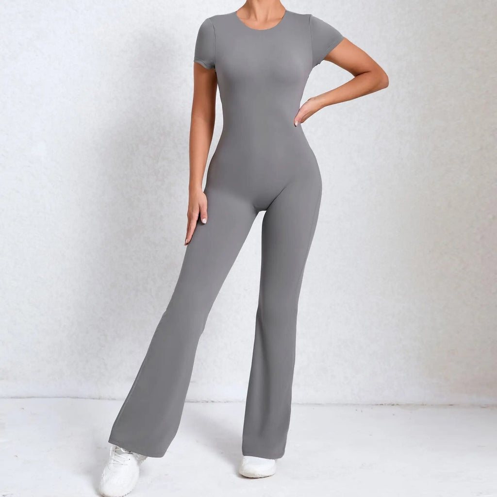 Essential Backless Flared Jumpsuit