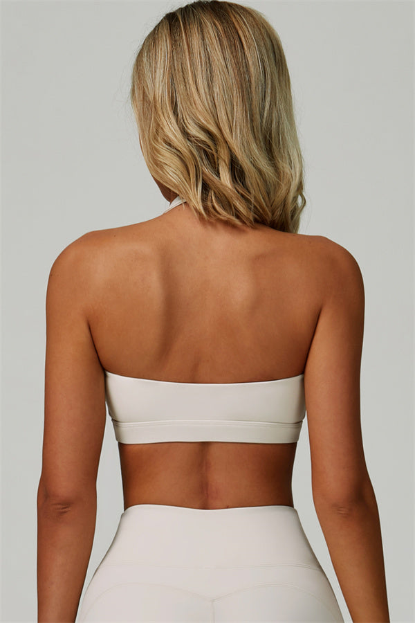 The Bold Halter Sports Bra Flared Leggings 2-Piece Set