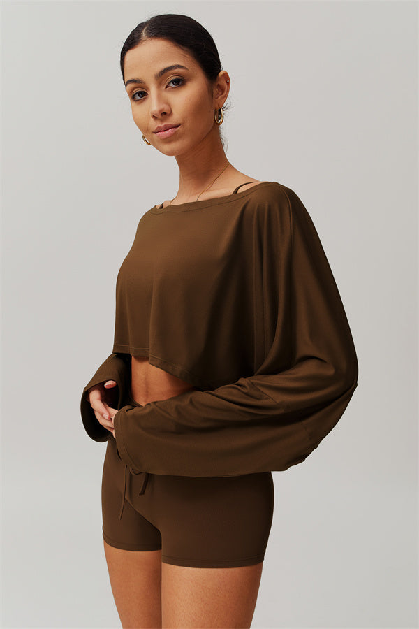 The Resonate Drift Cropped Pullover Shorts 2-Piece Set