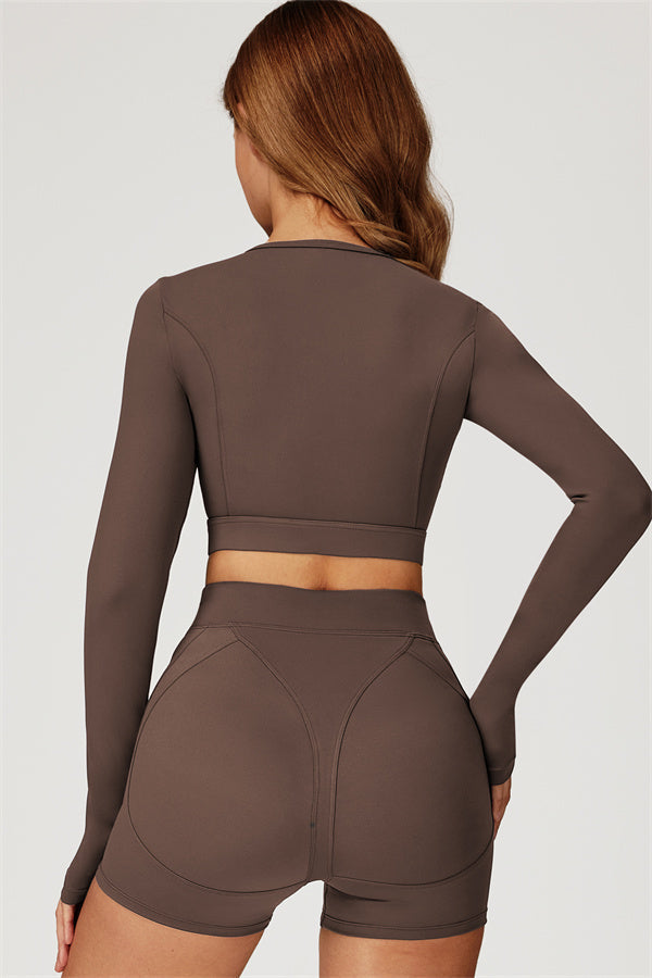 The Conquer Long Sleeve T-shirt Shorts 2-Piece Set
