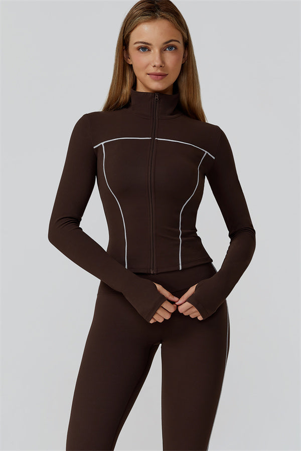 The Venus Zip Longsleeve Top