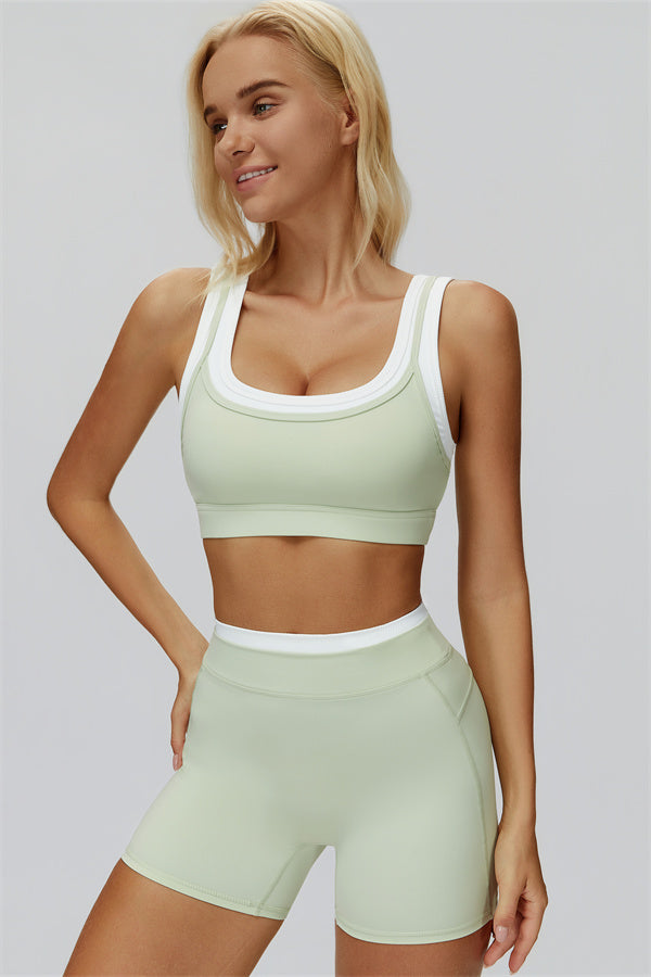 The Canyon Sports Bra Shorts 2-Piece Set Mercury