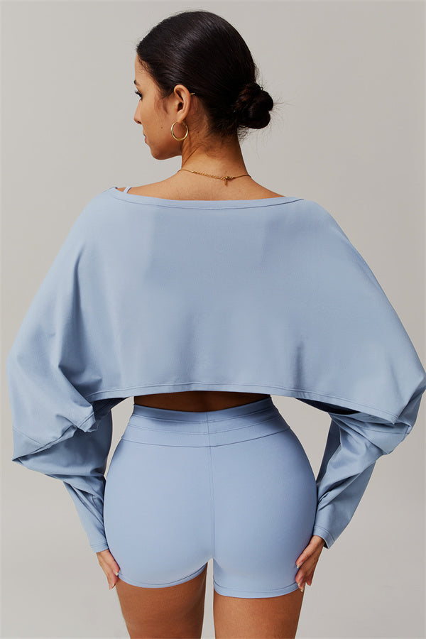 The Resonate Drift Cropped Pullover Shorts 2-Piece Set