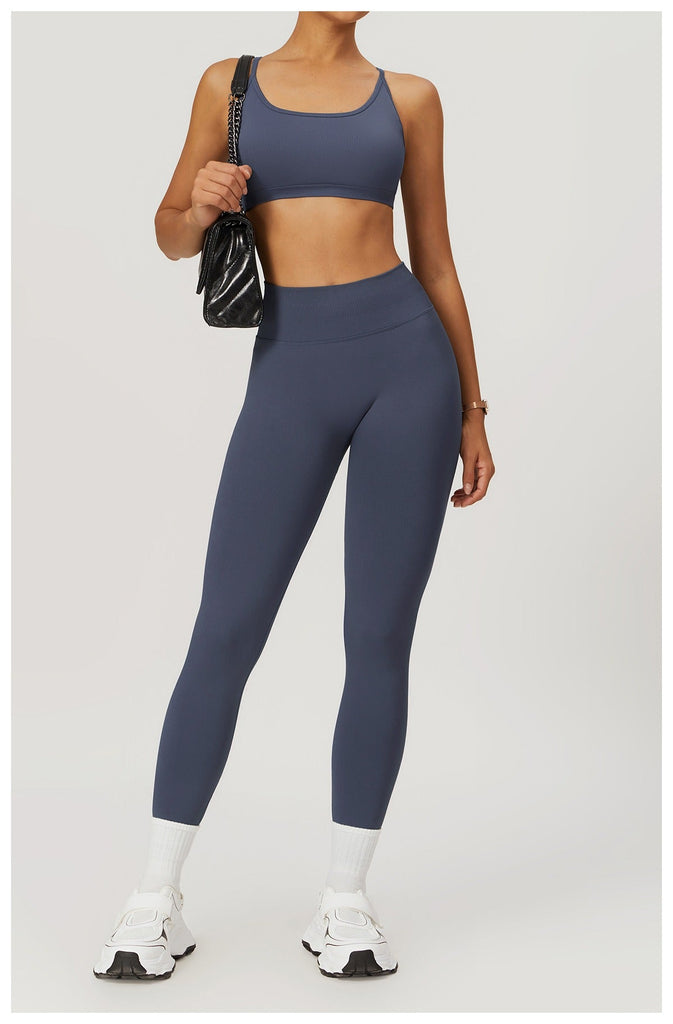 Piper Scoop Top & Leggings Set Graphite
