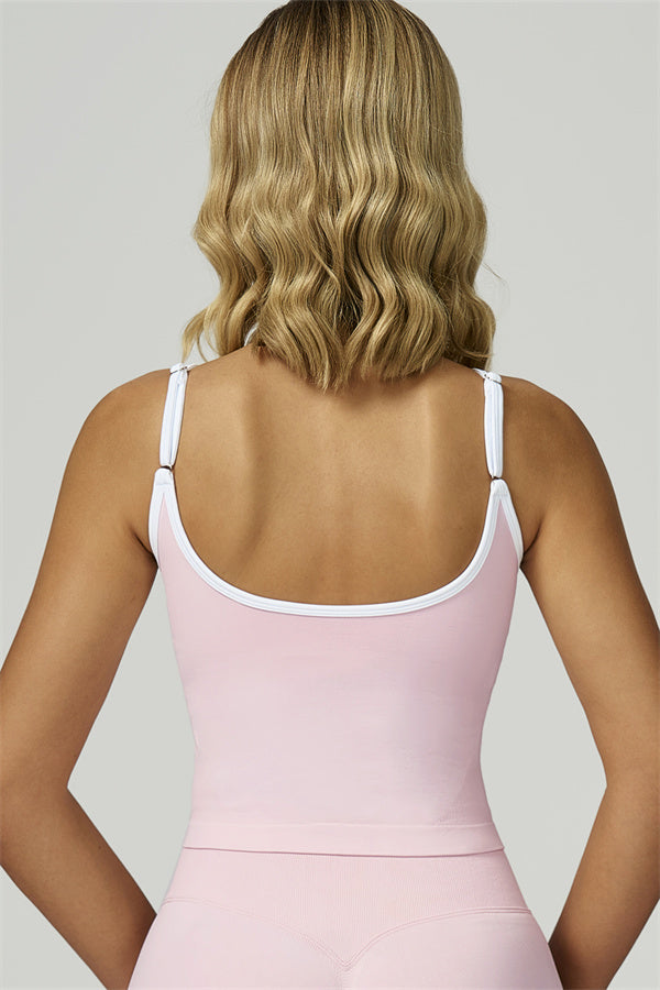 The Prime Line Crop Top Oyster Pink