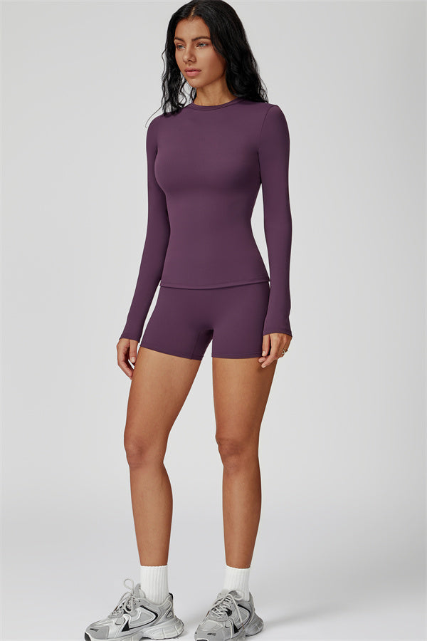 The Oasis Long Sleeve T-shirt Shorts 2-Piece Set