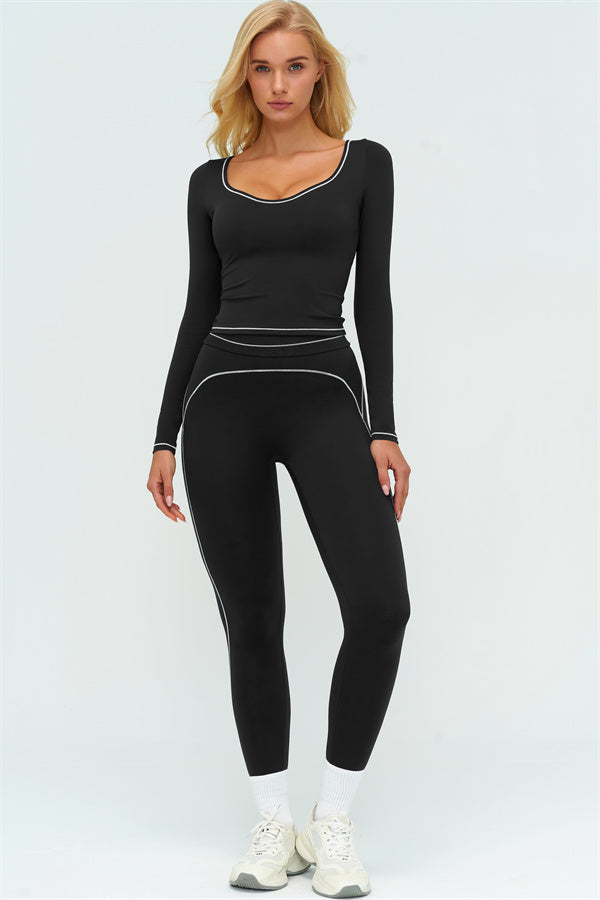 The Amara Long Sleeve T-shirt Leggings 2-Piece Set