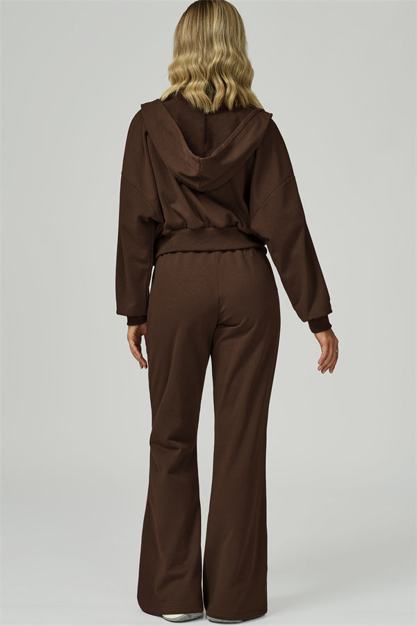 The FlexFit Crop Hoodie Pants 2-Piece Set