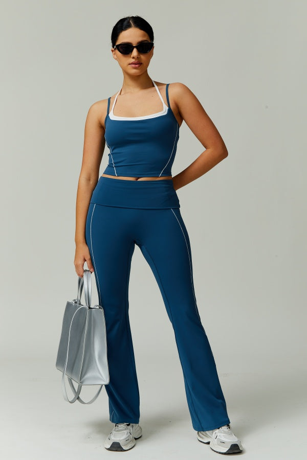 The Radiant Crop Top Flares 2-Piece Set