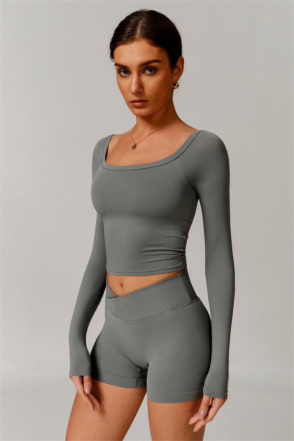 The Vivid Long Sleeve Crop Top