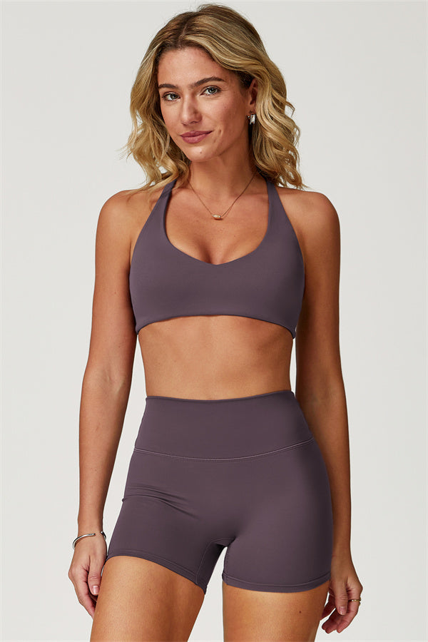 The Boost Crossback Sports Bra Isabella Shorts 2-Piece Set