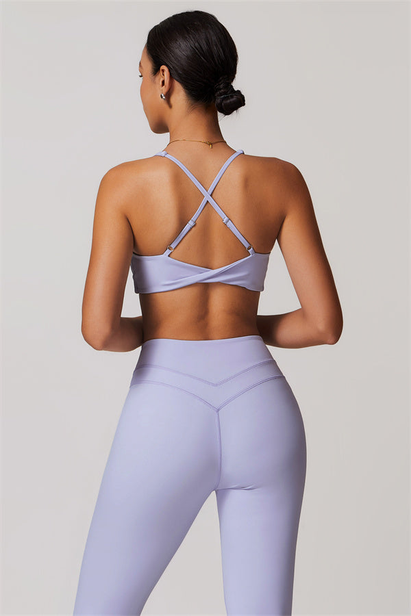 The Enigma Sports Bra Leggings 2-Piece Set Periwinkle