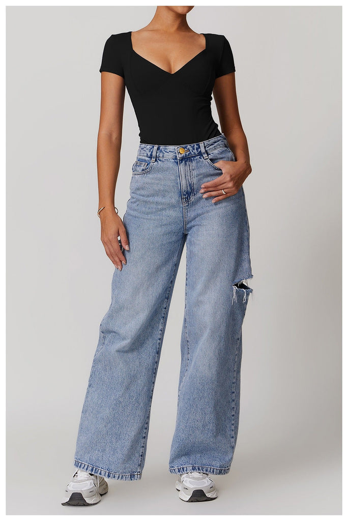 Emmeline Plunge Cut Bodysuit