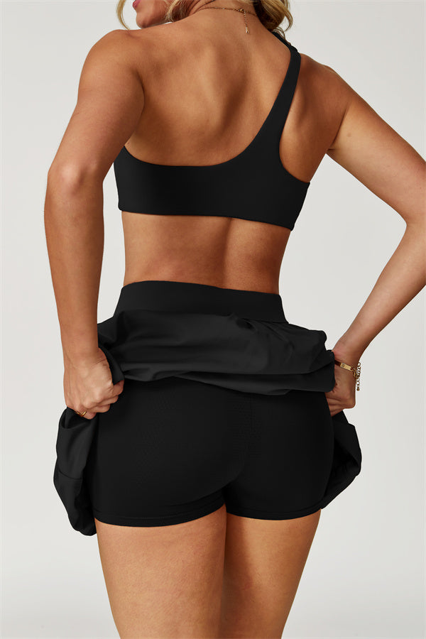 The Blooming Sports Bra Tennis Skirt 2-Piece Set