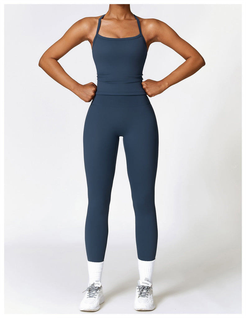 Butter Tank Top & Leggings Set Navy