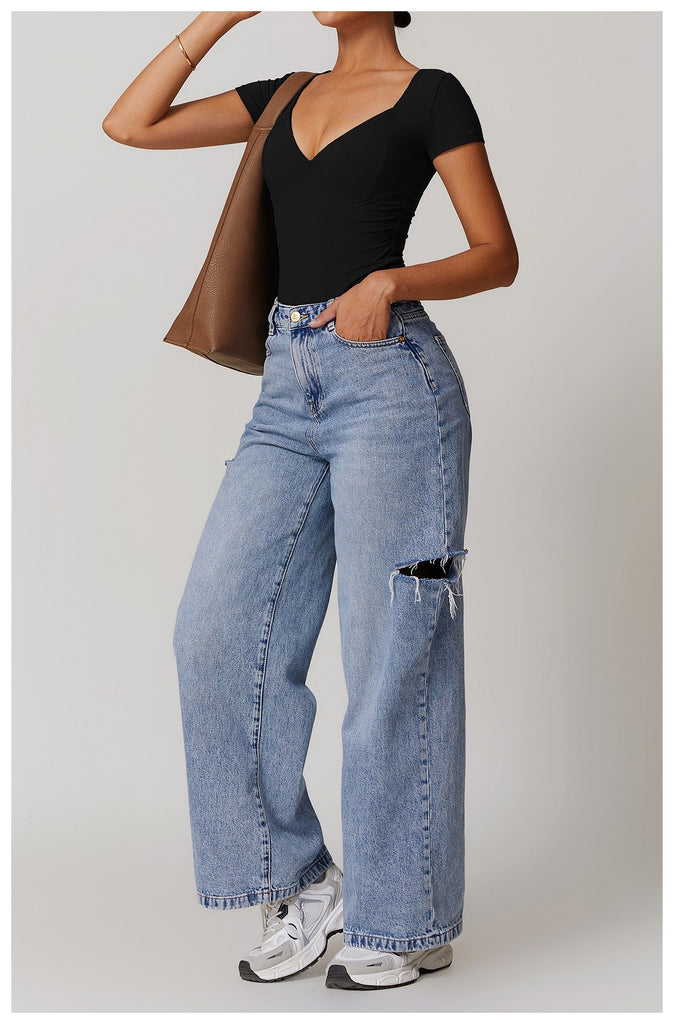 Emmeline Plunge Cut Bodysuit