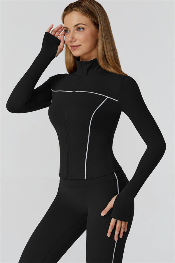 The Venus Zip Longsleeve Top