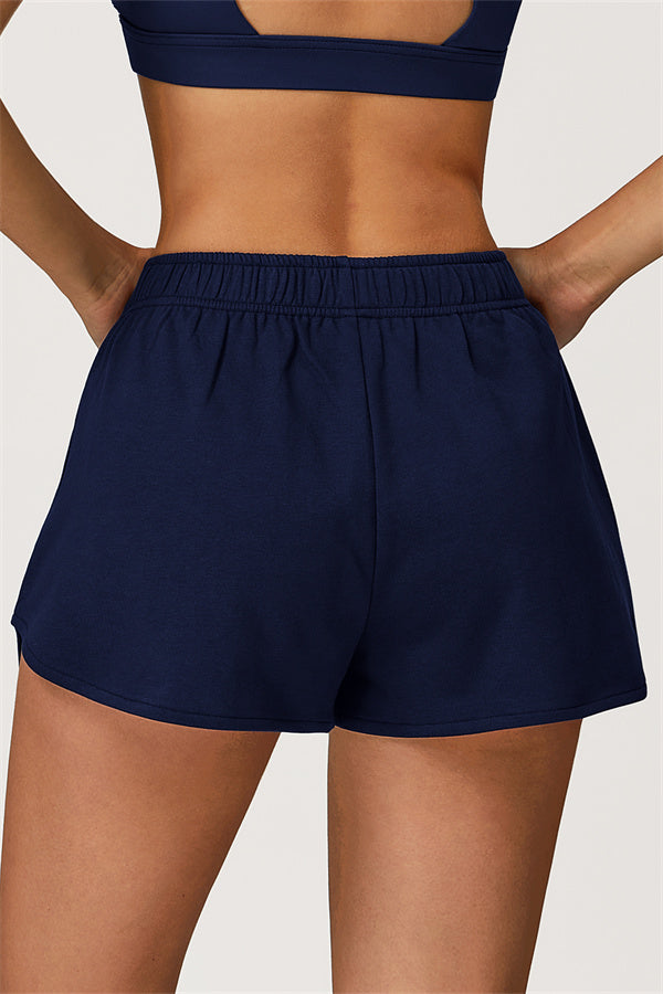 The Glacier Crop Hoodie Shorts 2-Piece Set