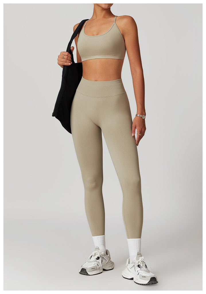 Piper Scoop Top & Leggings Set Stone