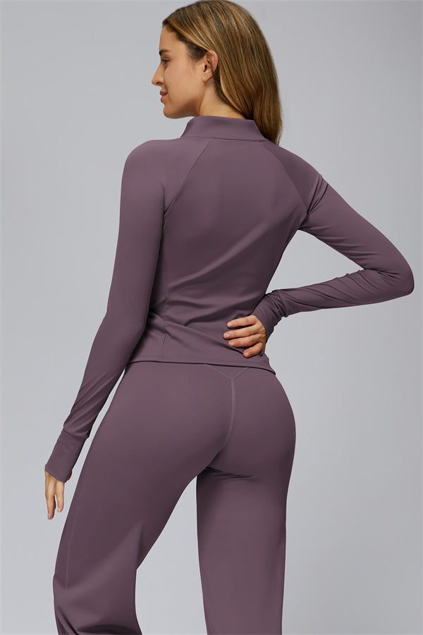 The FlexCore Pure Zip Jacket Flared Leggings 2-Piece Set
