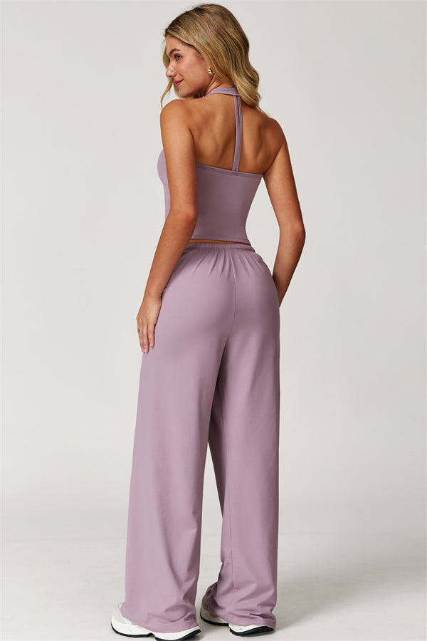 The Sprint Halter Tank Top Sweatpants 2-Piece Set