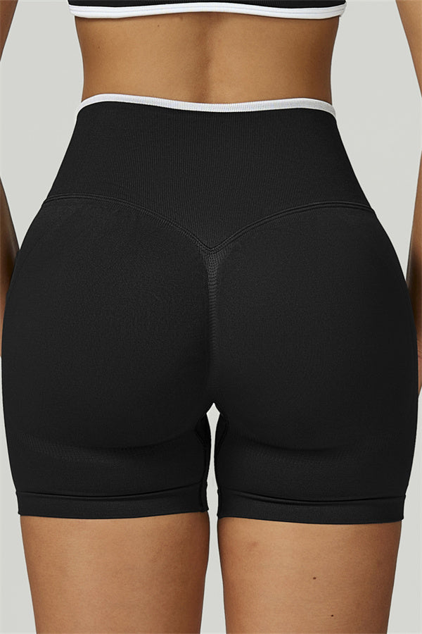 The Prime Line Long Sleeve Crop Top Shorts 2-Piece Set