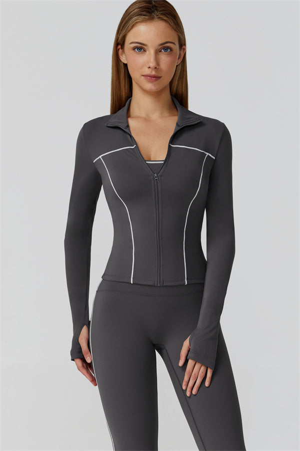 The Venus Zip Longsleeve Top