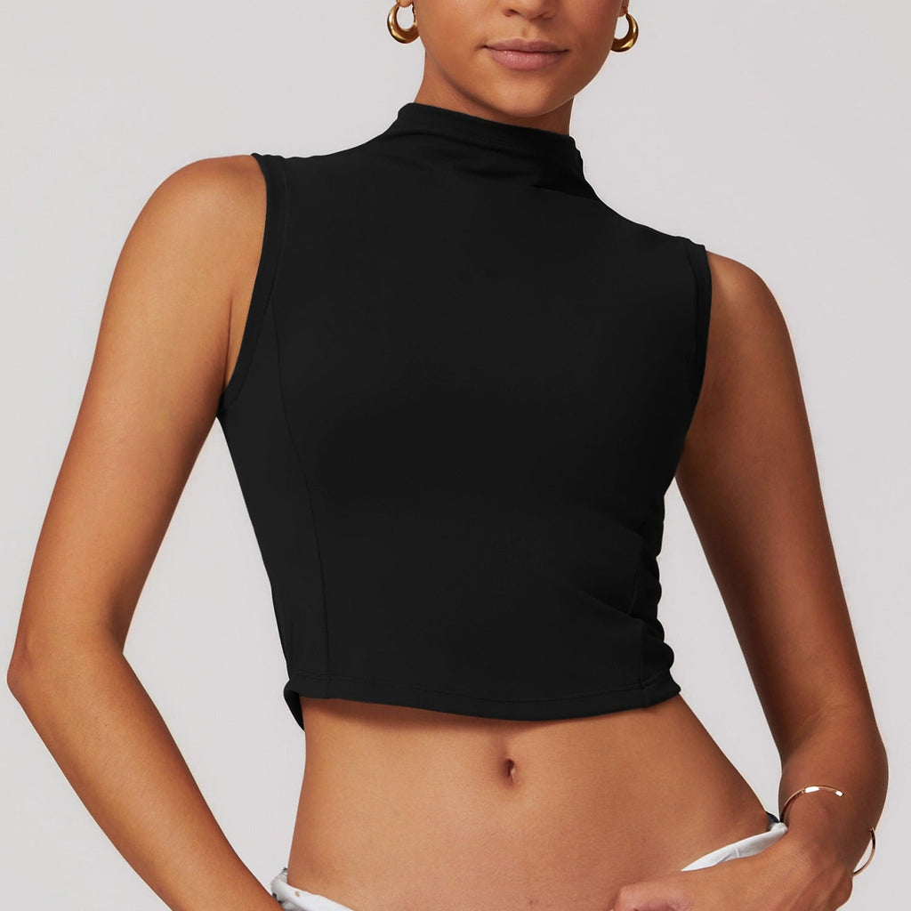 Stephanie Crop Top Black