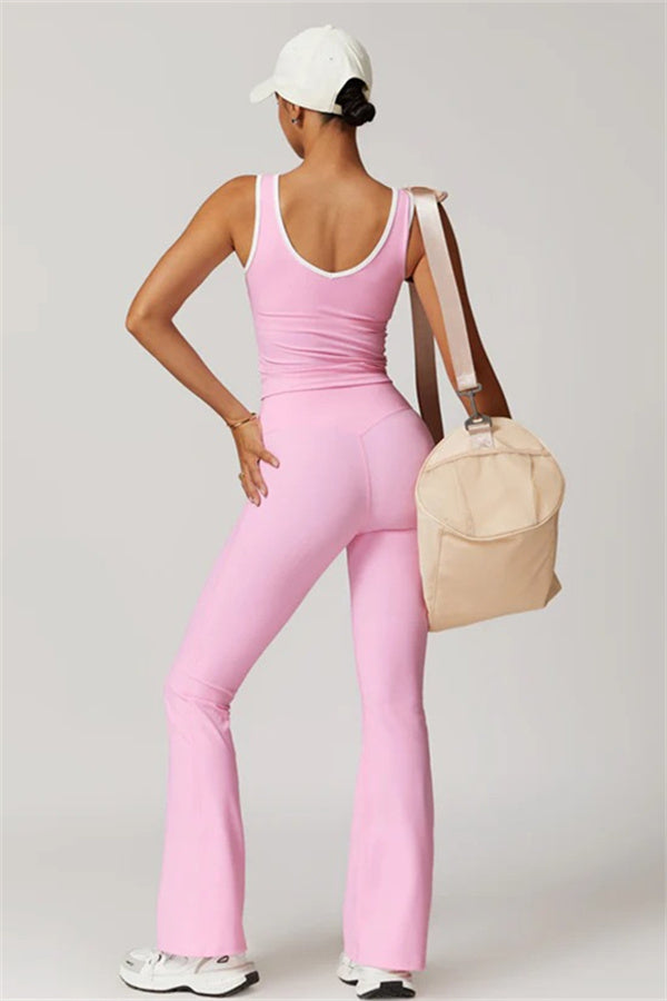 The Stamina Tank Top Flared Leggings 2-Piece Set