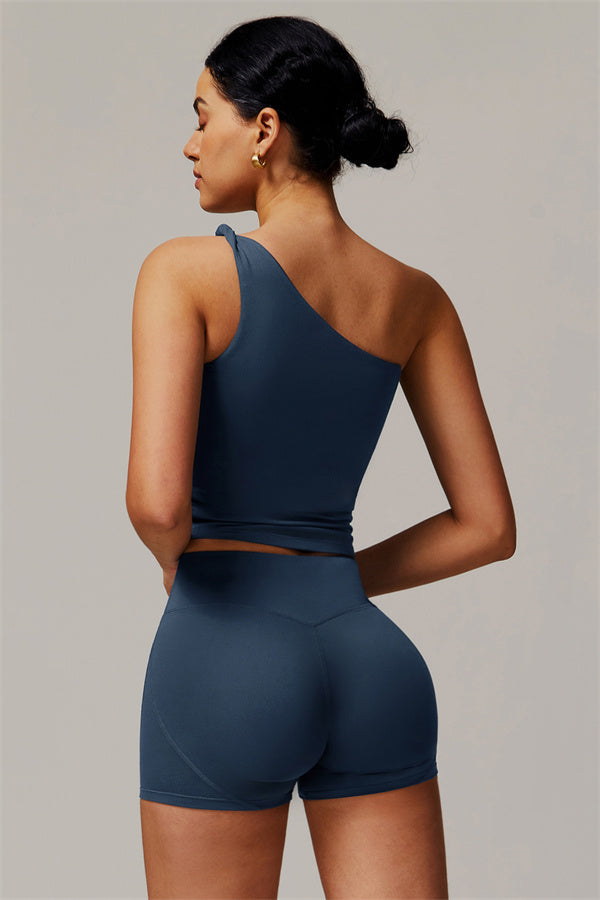 The Luxe One-Shoulder Crop Top