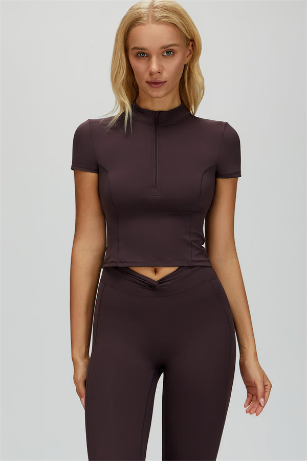 The Dreamy T-shirt Leggings 2-Piece Set Purple Brown
