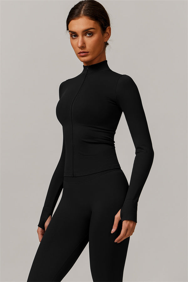 The Nova Luxe Jacket Leggings 2-Piece Set Black