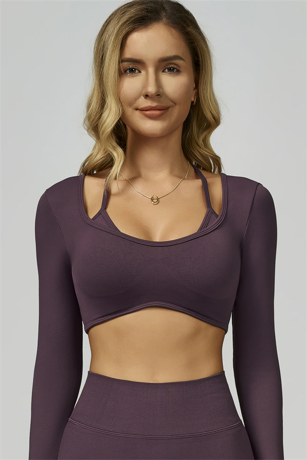 The Prime Long Sleeve Crop Top Leggings 2-Piece Set