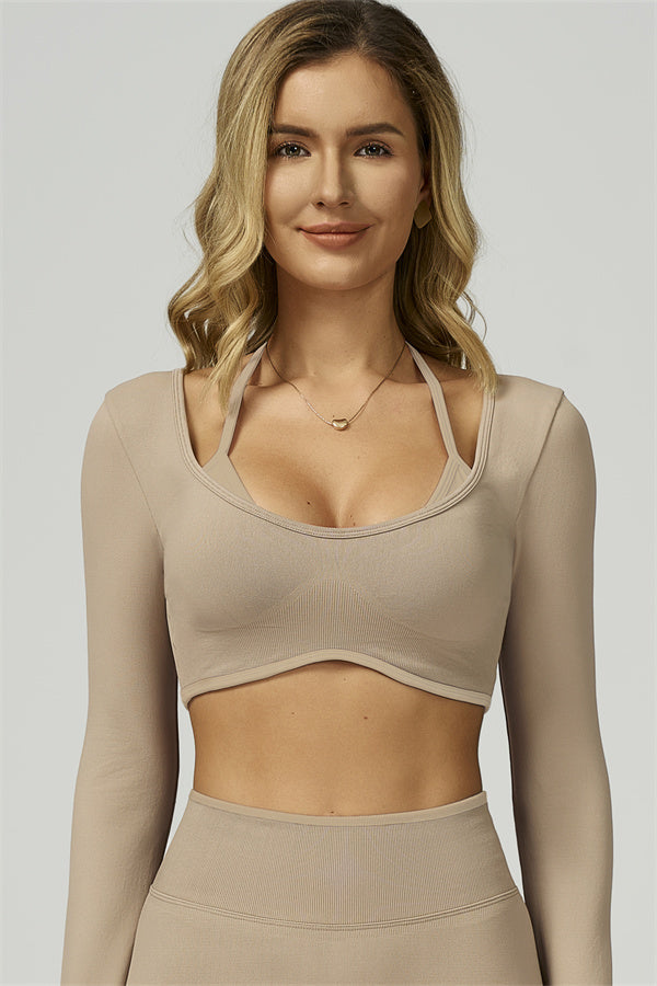 The Prime Long Sleeve Crop Top Leggings 2-Piece Set