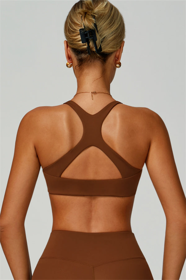 The Thrive Sports Bra Roman Brown