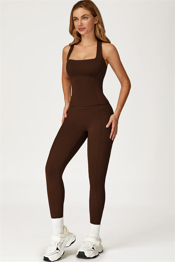 The Glacier Crop Tank Leggings 2-Piece Set