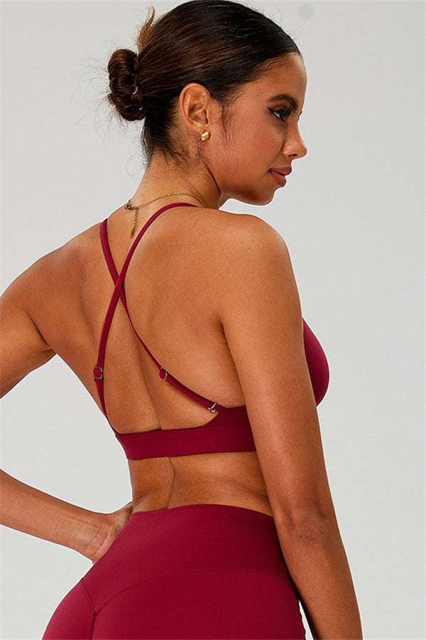 The Ember Sports Bra Crop Top Flared Leggings 3-Piece Set