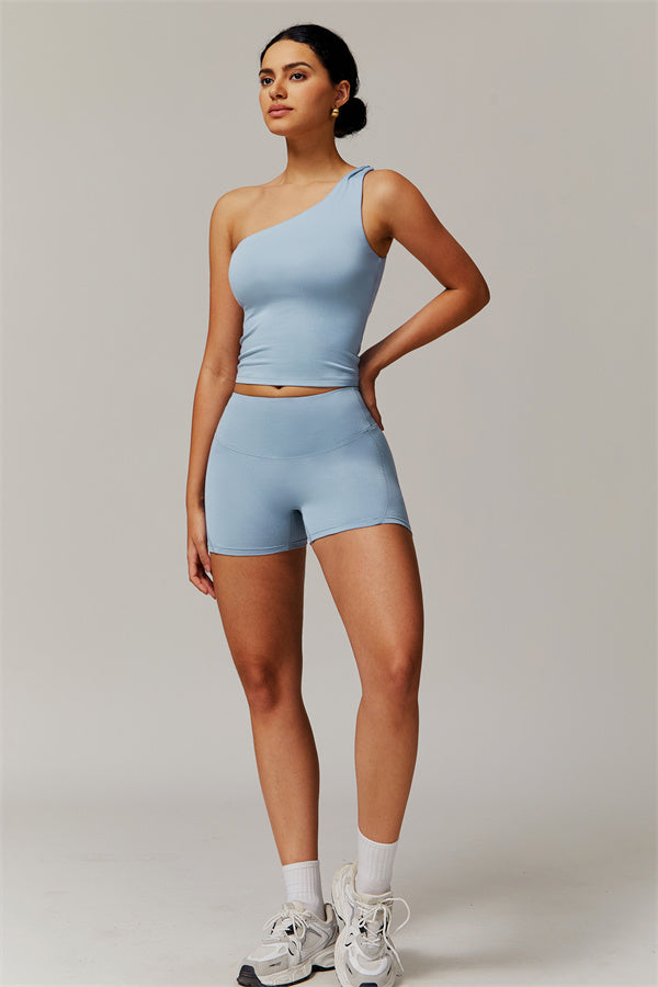 The Luxe One-Shoulder Crop Top