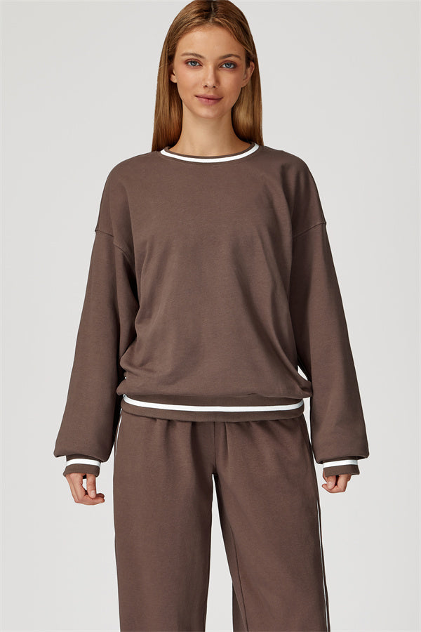 The Amara Sweatshirt Pants 2-Piece Set Roman Brown