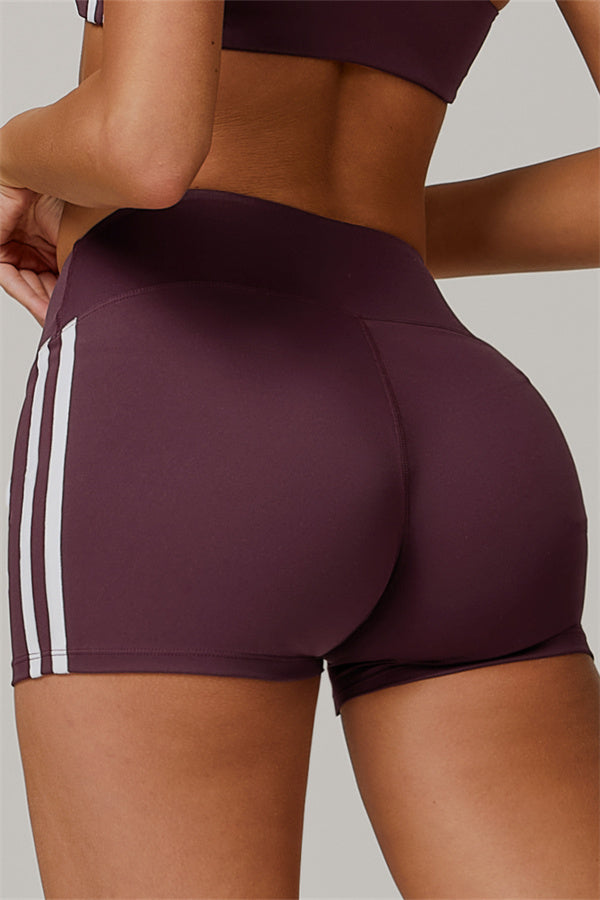The Splendor Shorts Purple Brown