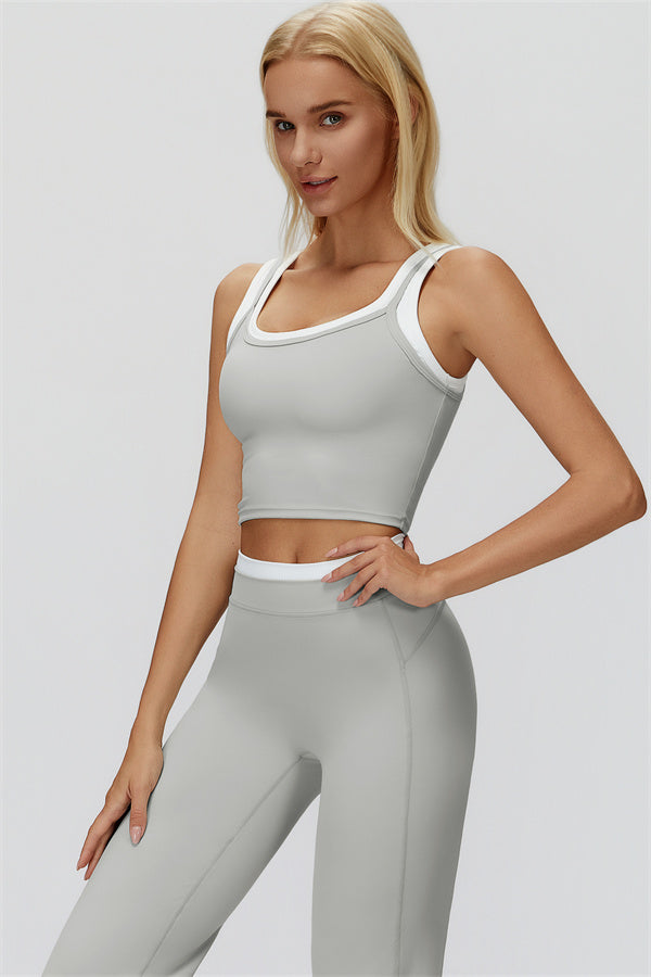 The Canyon Crop Tank Flared Leggings 2-Piece Set