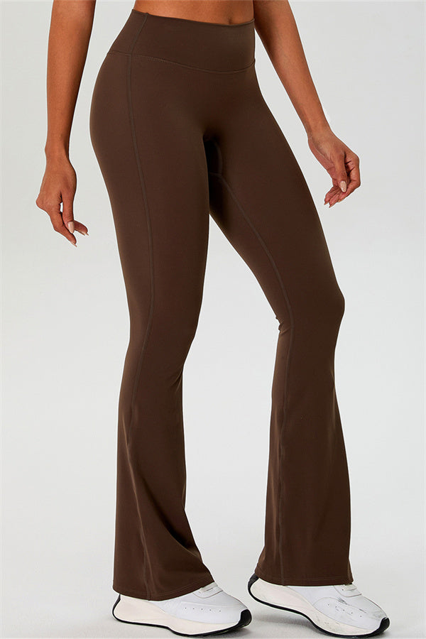 The Ember Sports Bra Crop Top Flared Leggings 3-Piece Set