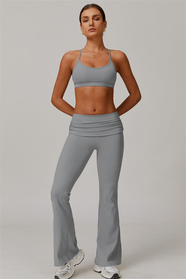 The Juno Star Sports Bra Flared Leggings 2-Piece Set