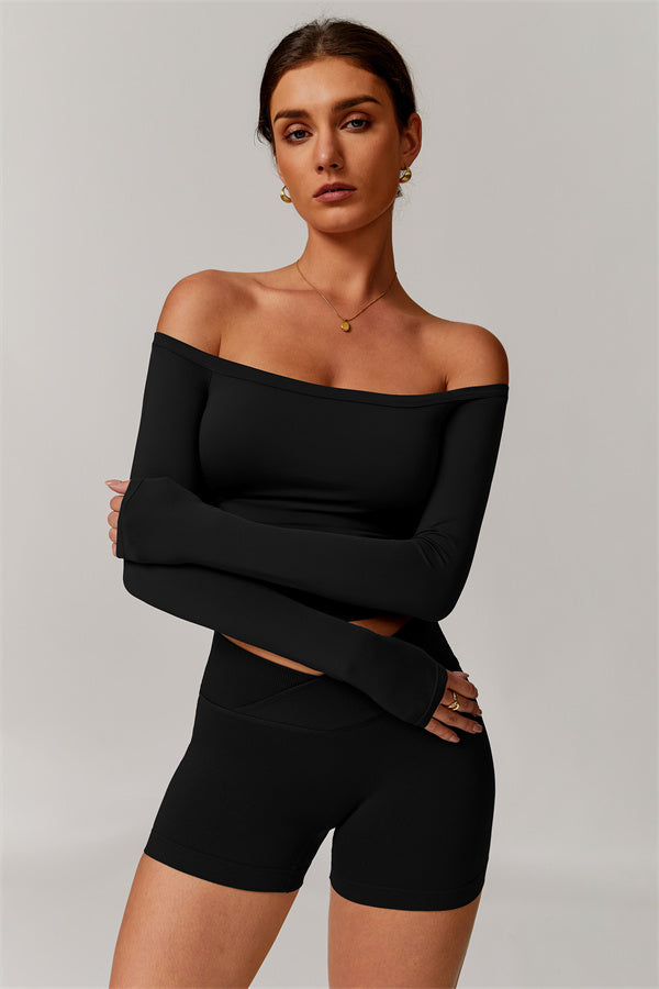 The Vivid Long Sleeve Crop Top