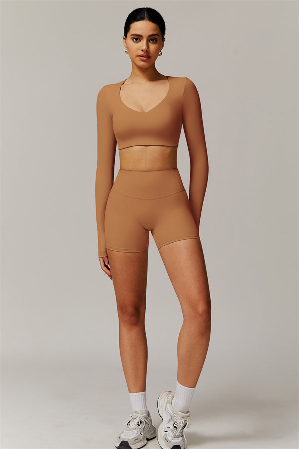 The Delicate Long Sleeve T-shirt Shorts 2-Piece Set