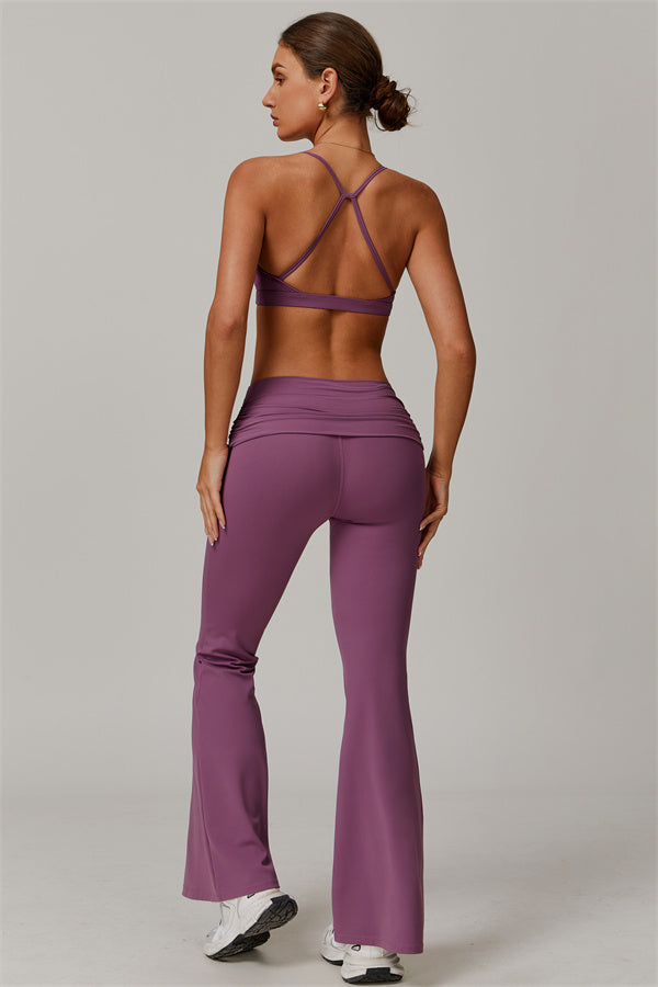 The Juno Star Sports Bra Flared Leggings 2-Piece Set