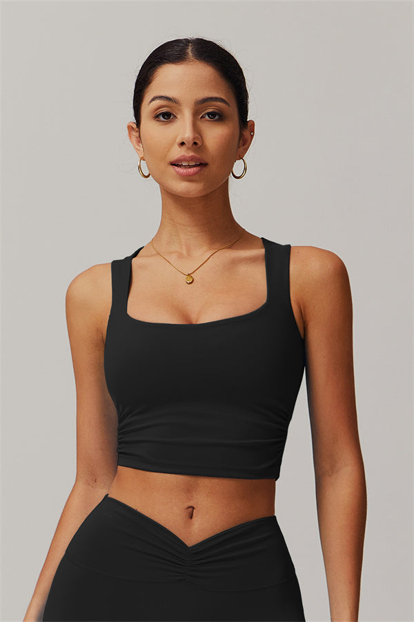 The Balance Crop Top Black