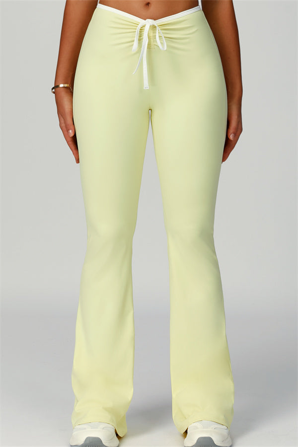 The Skyline Tie Top Flared Leggings Headband 3-Piece Set